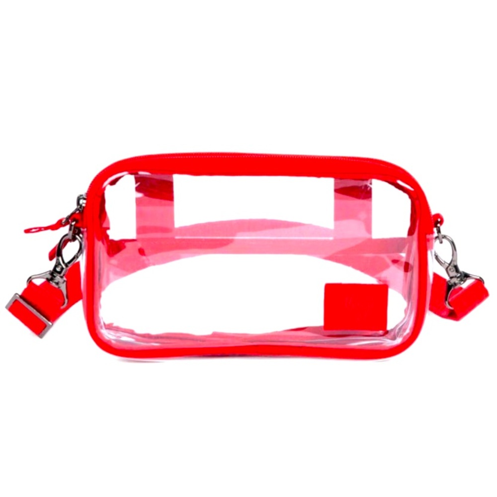 Lug Coupe 💖Red Clear Crossbody Bag